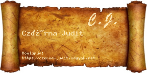 Czérna Judit névjegykártya