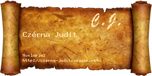Czérna Judit névjegykártya